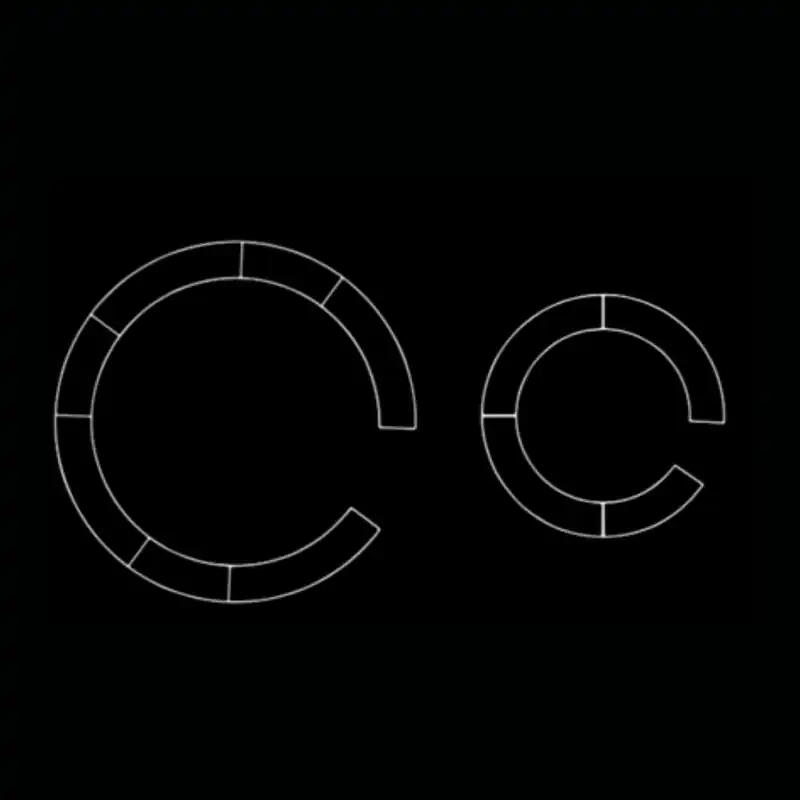 Bar circulaire — dessin technique