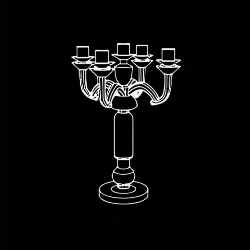Chandelier cristal New — dessin technique