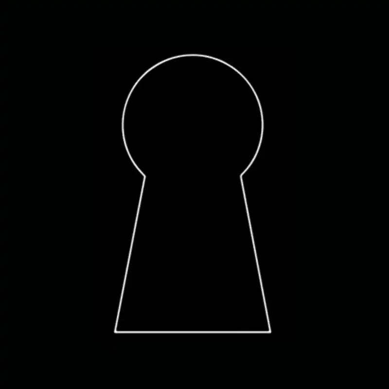 Entrée serrure — dessin technique