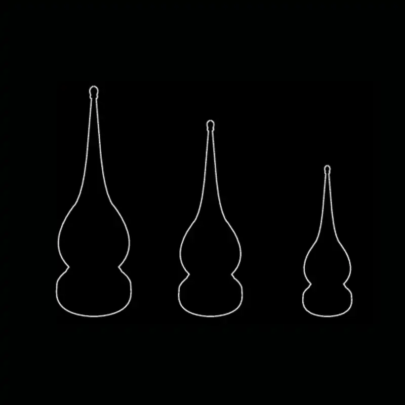 Lanterne goutte — dessin technique
