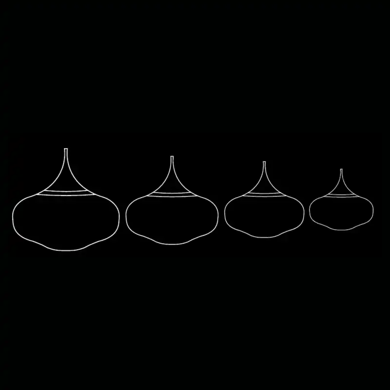 Lustre rotin — dessin technique