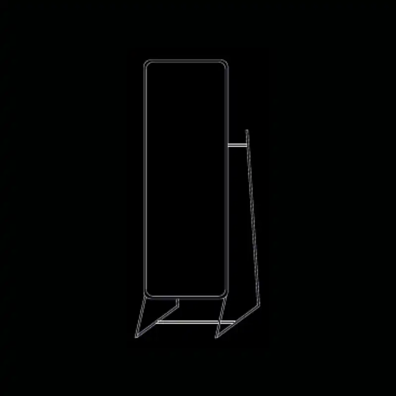 Miroir traditionnel — dessin technique