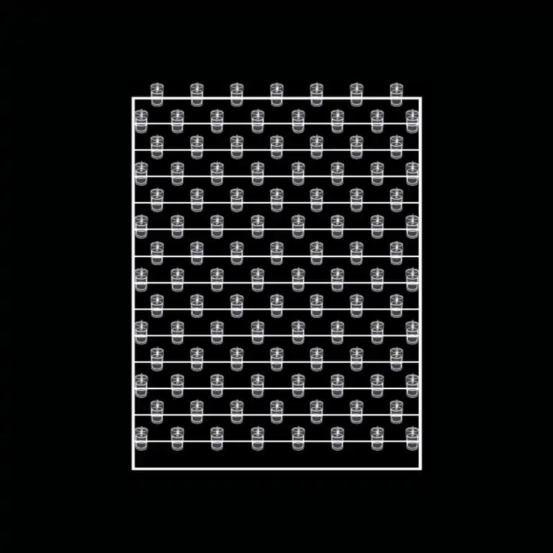 Mur de bougie — dessin technique