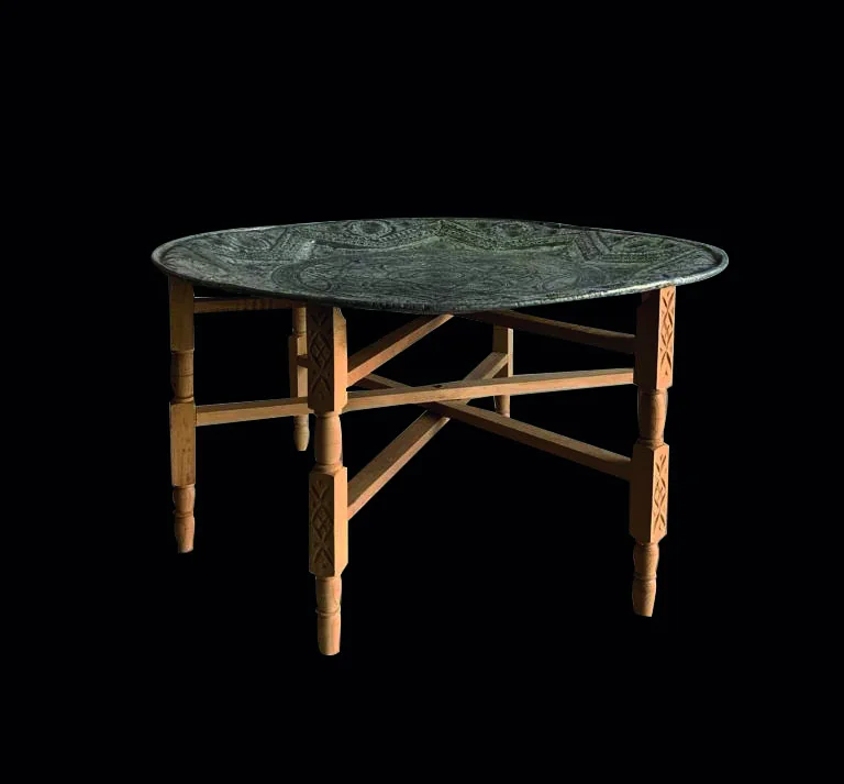 Table marocaine plateau argent