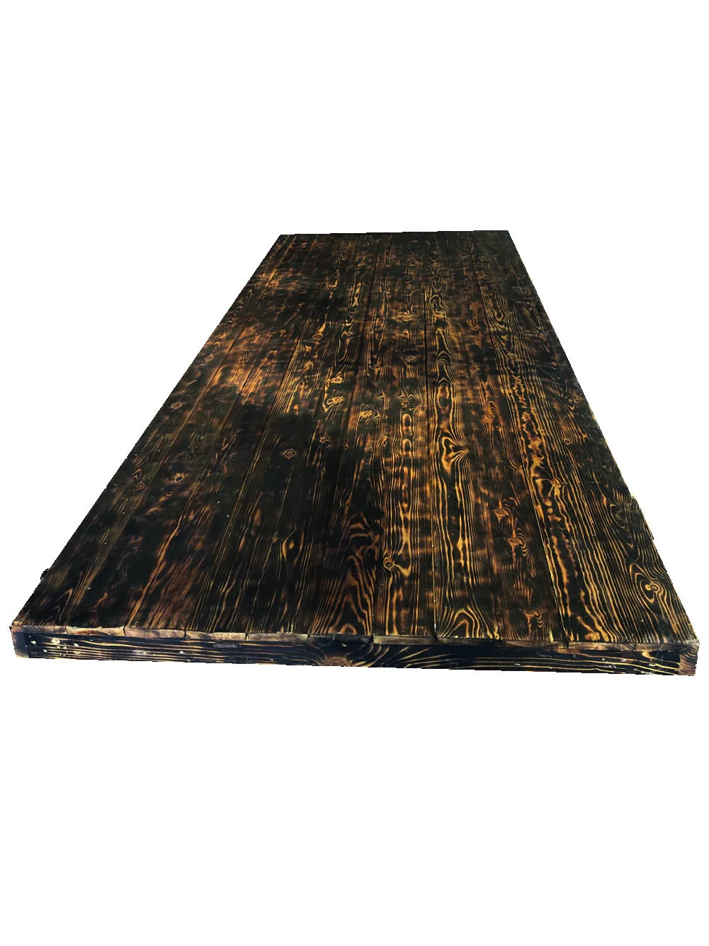 Table rectangulaire brûlé