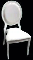 Chaise médaillon blanche