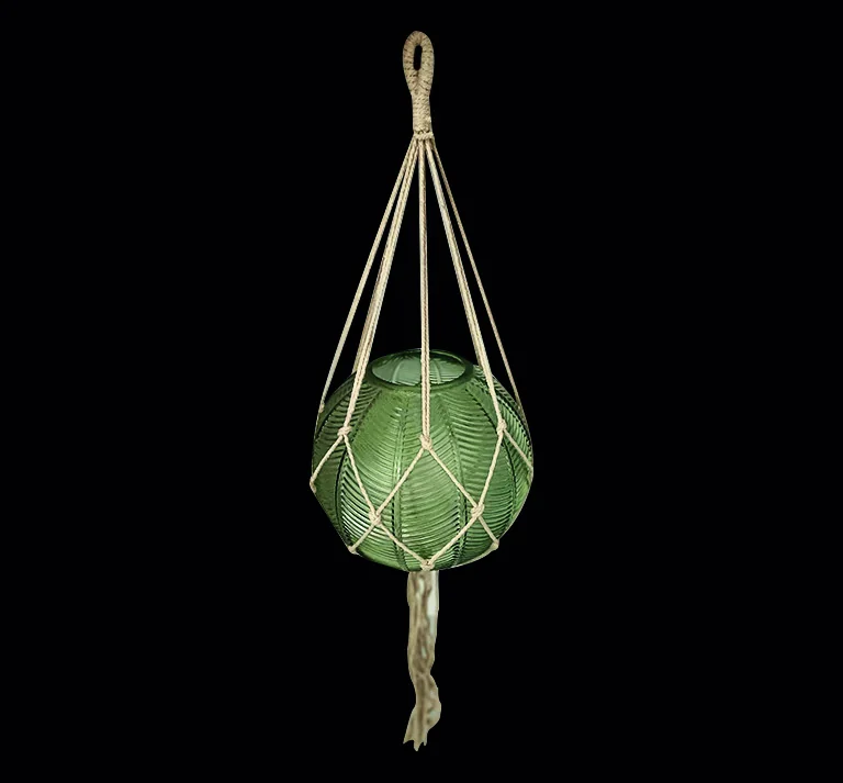 Porte-bougie en verre