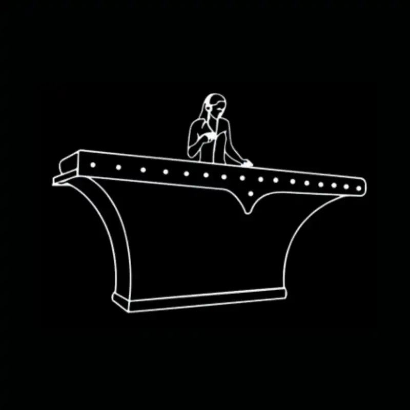 Podium DJ Smart — dessin technique