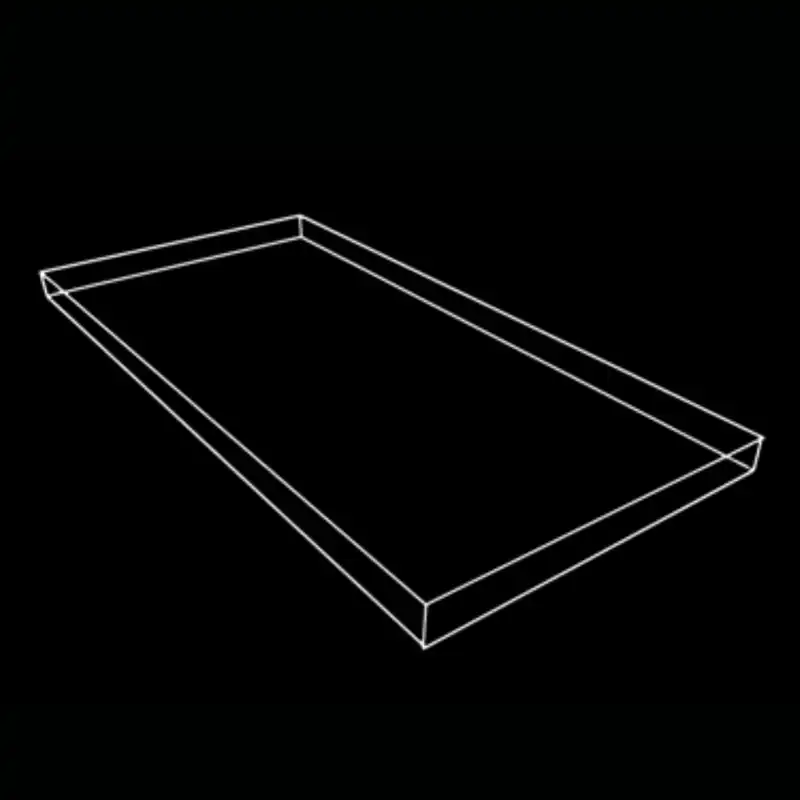 Praticable plexiglass — dessin technique