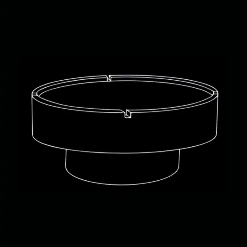 Table basse cendrier — dessin technique