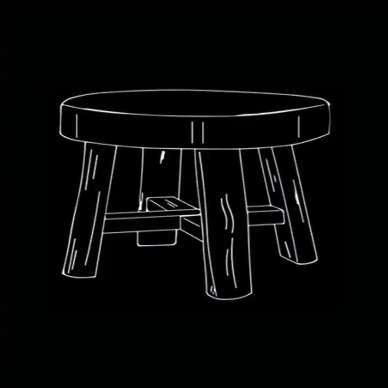 Table basse Inwood — dessin technique