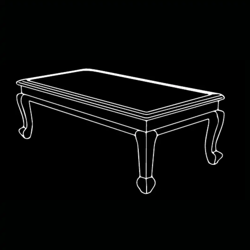 Table basse Jaïpura — dessin technique